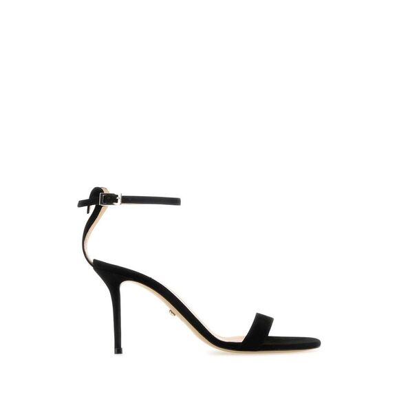 Mach&Mach Women Black Suede Sandals